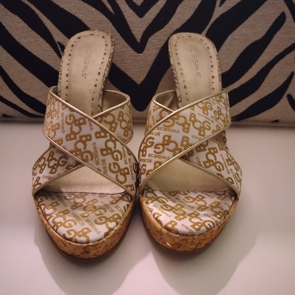 BCBG slingback cork heel stiletto Shoes